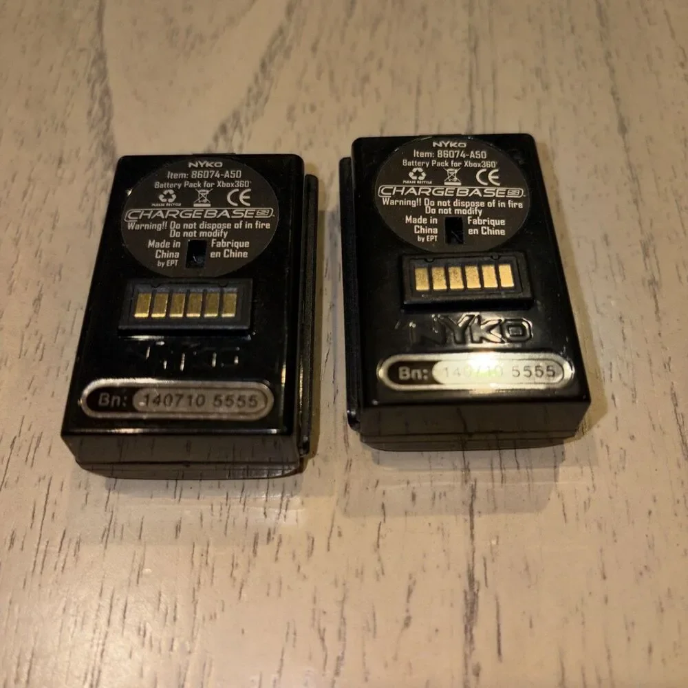 Xbox 360 Rechargeable Battery Pack OEM Lot of 2 Untested